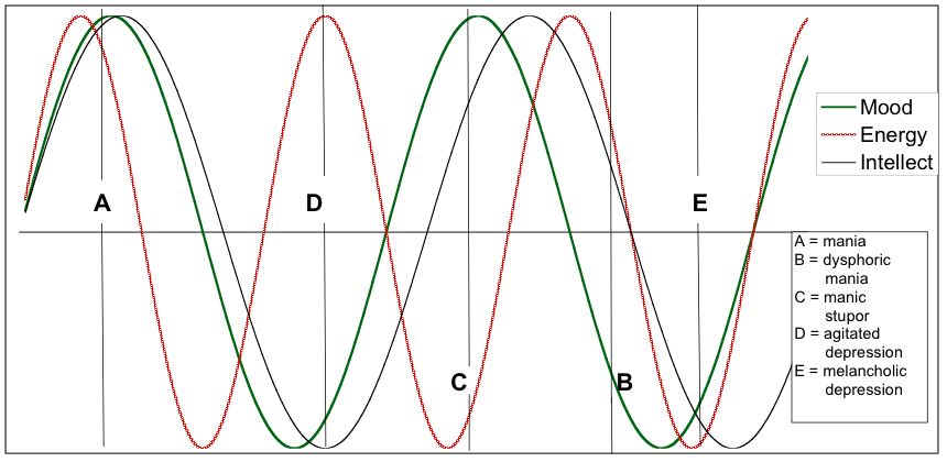 Mixed state. Hipergraph as Bipolar graph. Lxner Bipolar. Mood Chart.